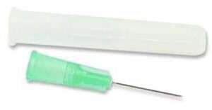 21G GREEN DRAWING TIP:  21G x 1″ – TIP ONLY  [15 pack]  INDIVIDUALLY WRAPPED – 15 TIPS IN TOTAL