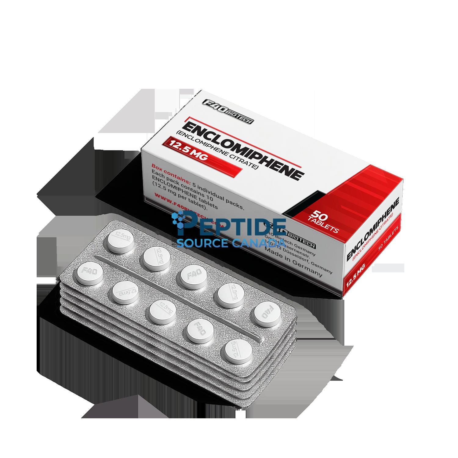 Enclomiphene Citrate TEST BOOSTER 12 5MG Qty 50 F40 Biotech Germany 