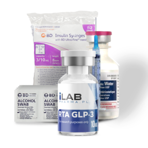 RTA GLP-3 [TRIPLE G] 10mg KIT [10MG VIAL+WATER+SYRINGES+ STERILE WIPES ] COMPLETE – Revolutionary weight loss