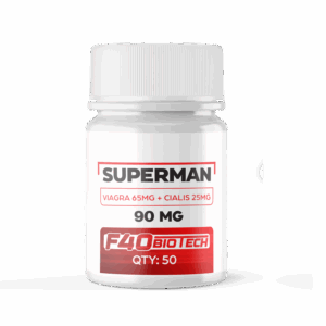 Superman 90mg [2 IN 1]  (65mg Viagra, 25mg Cialis) x 50 QTY