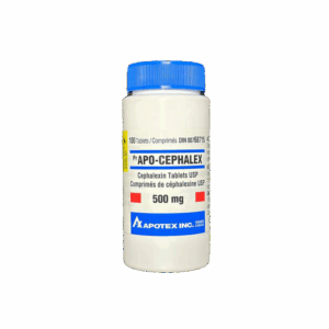 CEPHALEXIN 500MG X 100 – CANADIAN PHARMACEUTICAL GRADE ANTIBACTERIAL