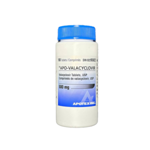 VALACYCLOVIR 500MG X 100 – CANADIAN PHARMACEUTICAL GRADE [best started ASAP  of symptom onset]