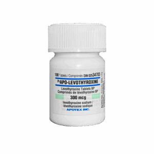Levothyroxine – Synthroid or APO T4 x 300MCG x 90 | CANADA PHARMACEUTICAL GRADE