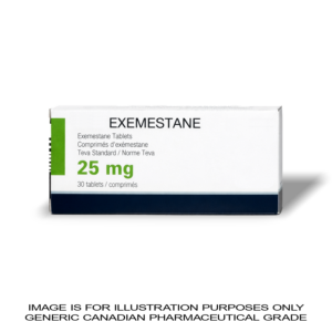 Exemestane (aromasin) 25mg  x 30 QTY[Anti-Estrogen] – Canadian Pharma Brand