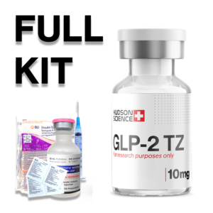 TRZ GLP-2 10mg KIT  [10MG VIAL+WATER+SYRINGES+ STERILE WIPES ] COMPLETE  –  LAB TEST JAN/2024 99.375%