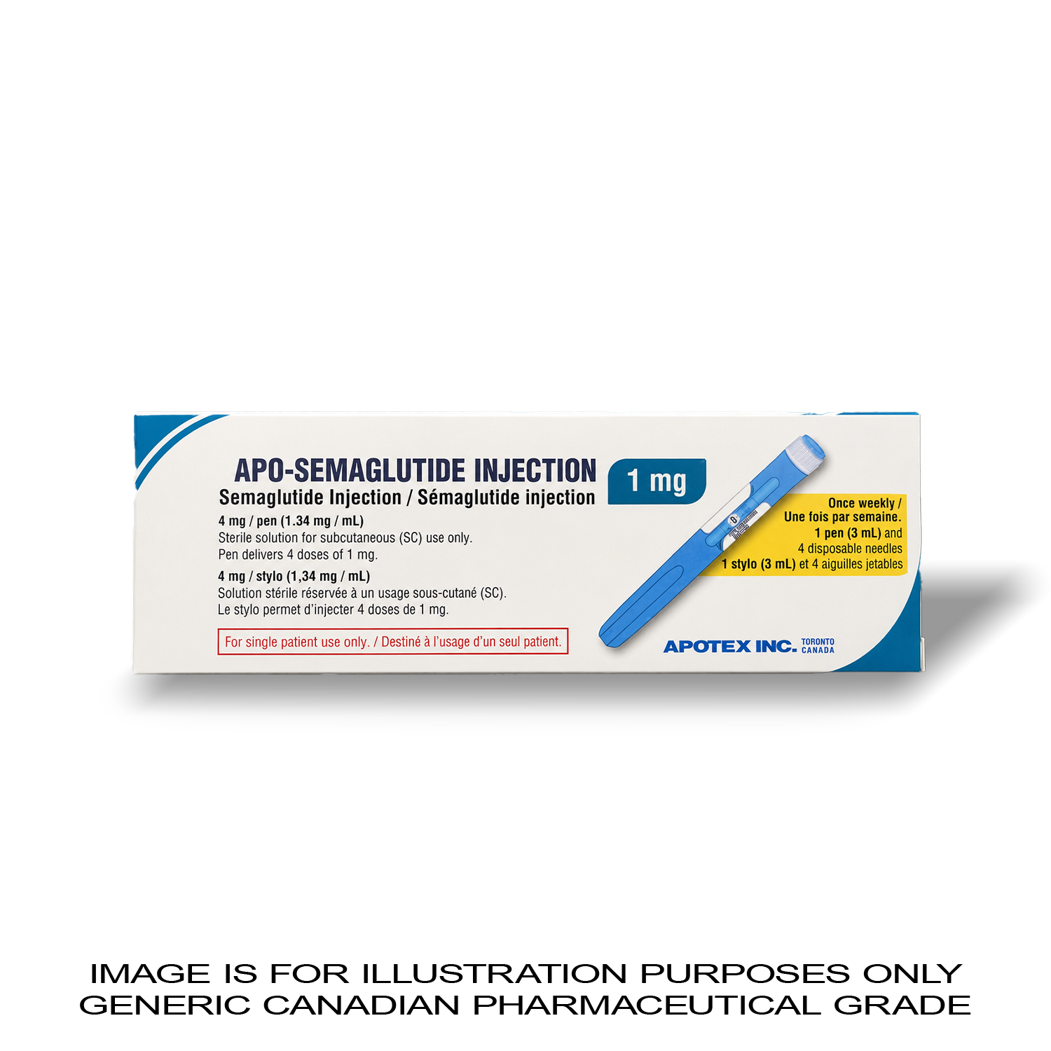 APO SEMA APO-SEMAGLUTIDE 4mg Pen | CANADIAN PHARMACEUTICAL GRADE