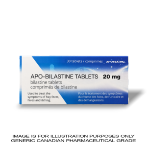 Bilastine Tablets 20mg x 30 | CANADIAN PHARMACEUTICAL GRADE [A+ ALLERGY CONTROL]
