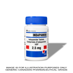 INDAPAMIDE – 2.5MG – 100 TABLETS [diuretic]