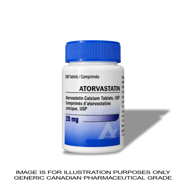 atorvastatin 20 600x600 1 Atorvastatin 20mg - 100 Tablets